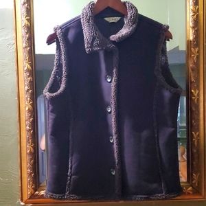 L.L. BEAN VEST BROWN SIZE MEDIUM